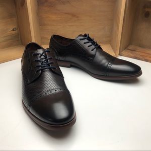 Tallia Vito Cap-Toe Lace-up Oxfords Brown